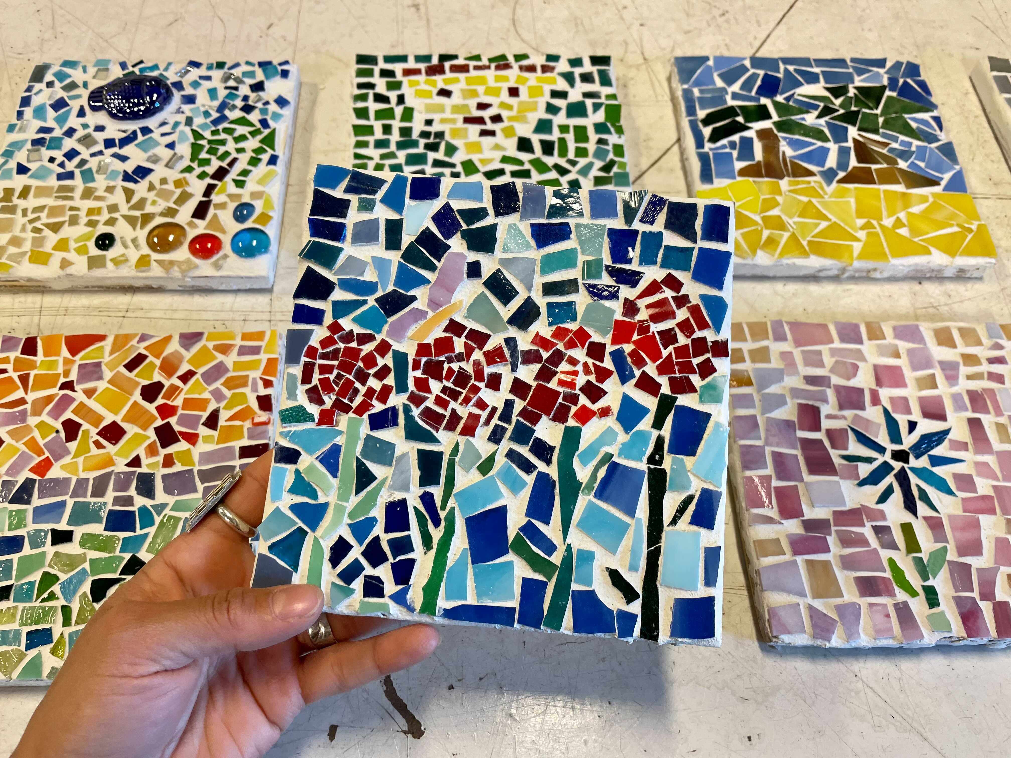 One Day Mosaics: Mosaic Floral Arrangements