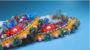Seed Bead Hair Clip