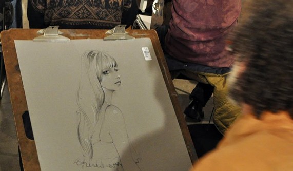Model Painting with Live Model