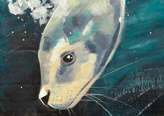 Oceanic Adventures with Acrylics and Mixed Media