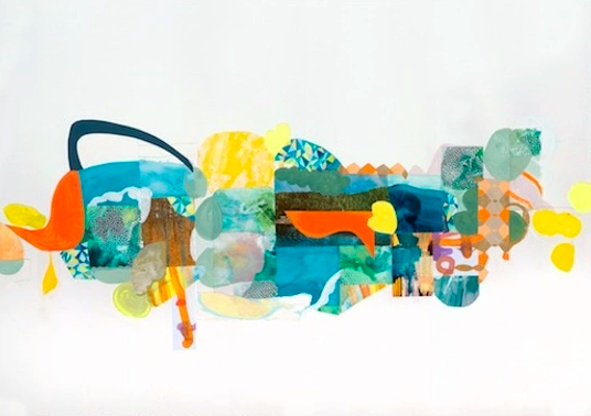 Painted Paper Collage