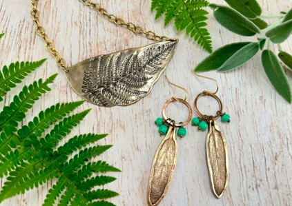 Botanicals in Bronze Precious Metal Clay