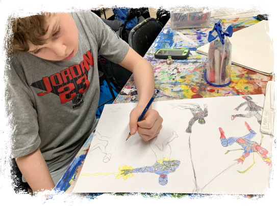 Cartooning and Manga Art (Ages 9-12)