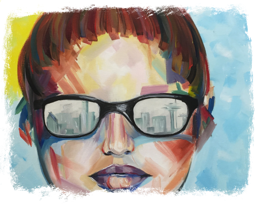 1-Time Beginners Acrylic Painting Workshop - How to Paint an Expressive Face