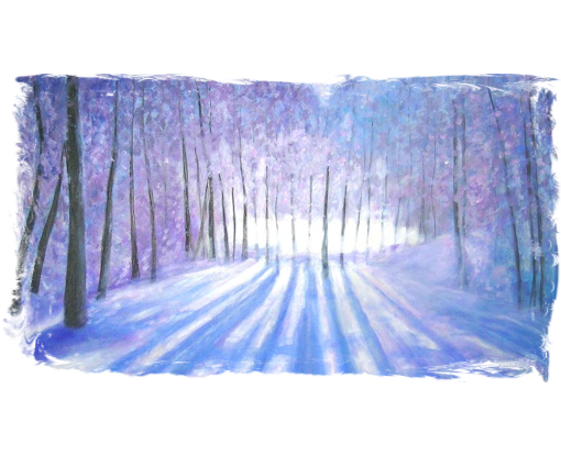 1-Time Beginners Acrylic Painting Workshop - Learn to Paint A Winter Landscape