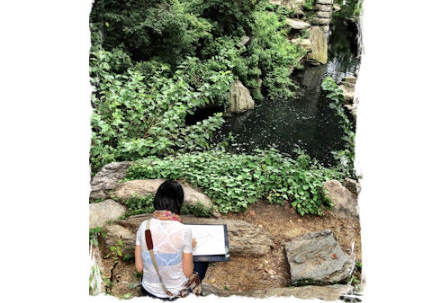 1-Time Beginners Drawing Art in Central Park