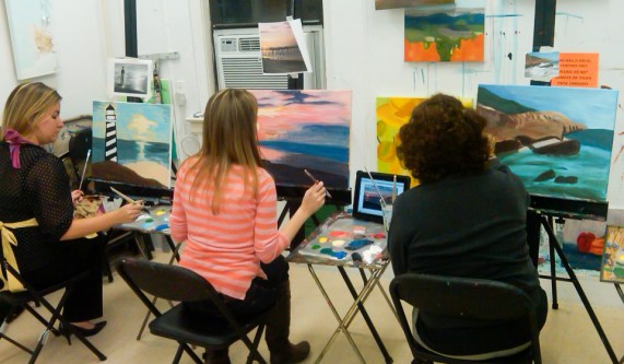 Dare To Paint 101 (w/wine)