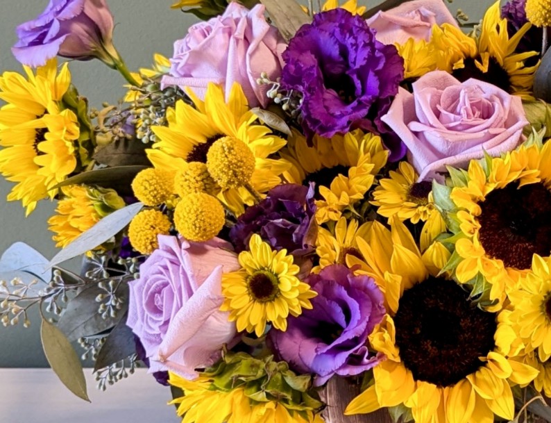 Late Summer Florals with Sunflowers & Rosemary
