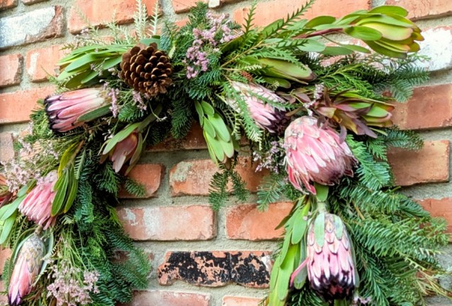 Winter Solstice Grapevine Wreath