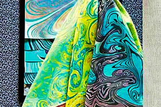 Japanese Paper and Fabric Marbling Workshop