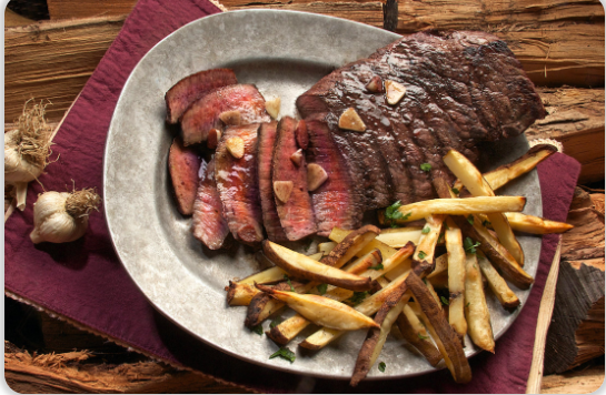 French Bistro Menu with Steak Frîtes