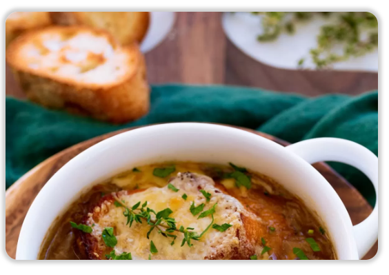 French Onion Soup & Crêpes