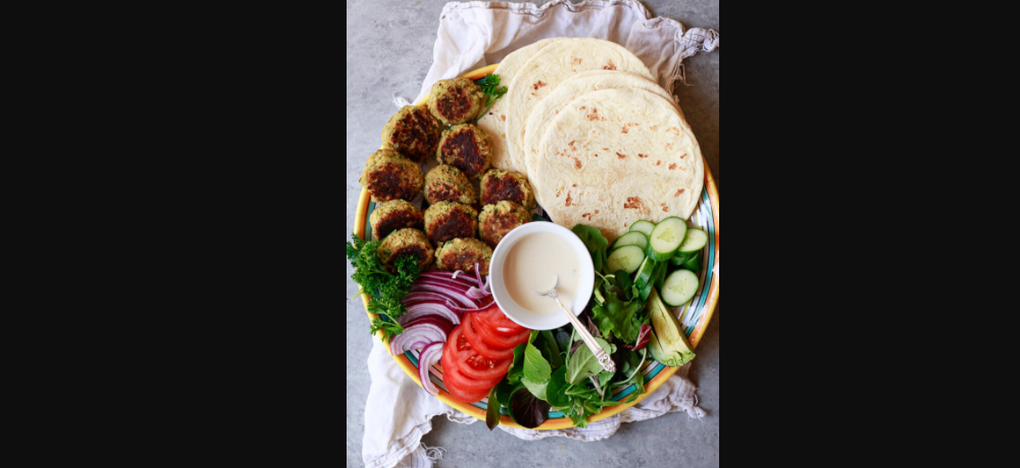 Falafel + Homemade Flatbread (Virtual Cooking)