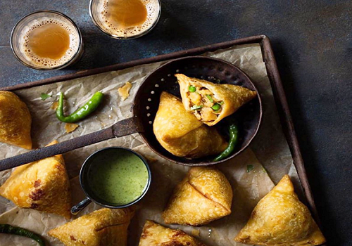 Indian Chaat: Samosas + Masala Chai