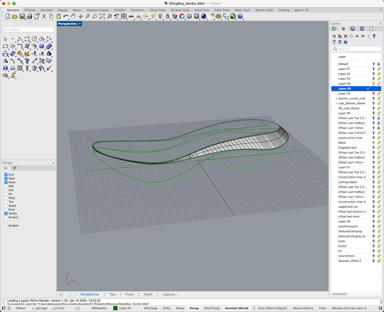 5-day Intensive Rhino 3D Modeling