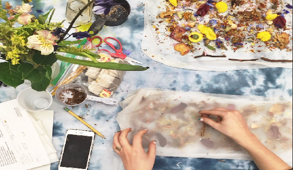 After Workshop: Bundle Dyeing