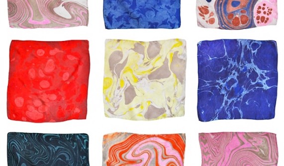 Handmade Holiday Workshop: Marbled Napkins