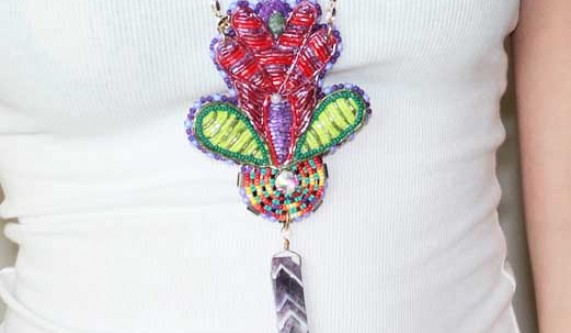 Traditional Iroquois Raised Beadwork