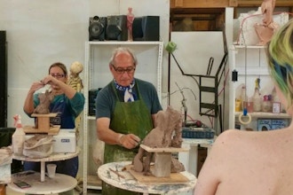 Live Model Clay Sculpture