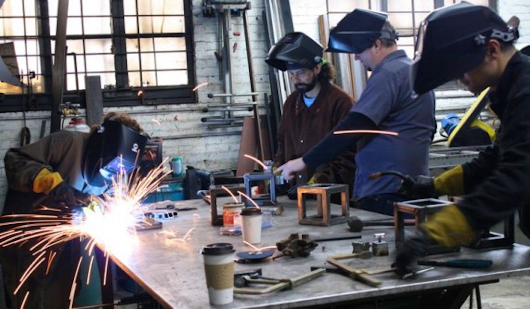 Welding For Kids Kids Art Classes New York Coursehorse Metal Shop Fantasy Camp - what is welding in roblox