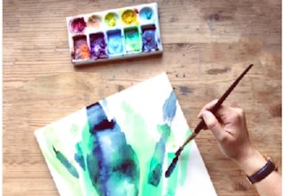 Virtual Workshop: Modern Abstract Watercolor Painting