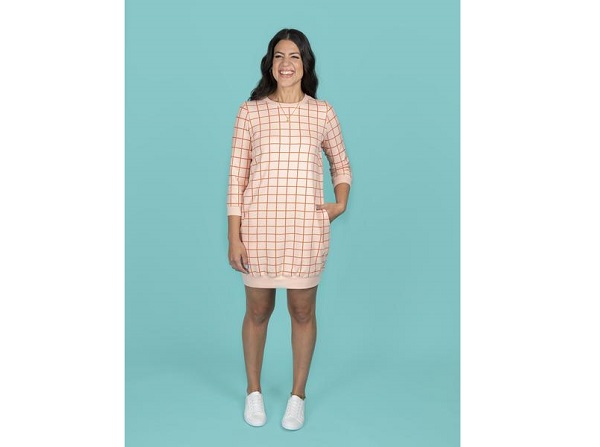 Sew a Billie Sweatshirt or Sweater Dress