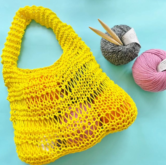 Knitting 102: Make a Market Bag