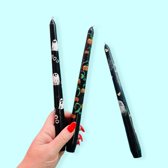 Crafty Hour: Painted Taper Candles
