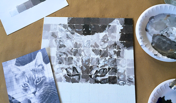 Pixelated Portrait Painting Workshop