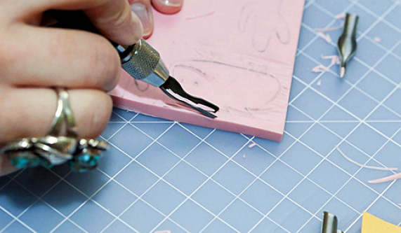 Rubber Stamp Carving