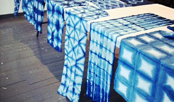 Indigo Tea Towels: 4 Shibori Techniques