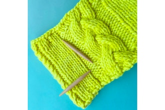 Knit a Chunky Cable Cowl