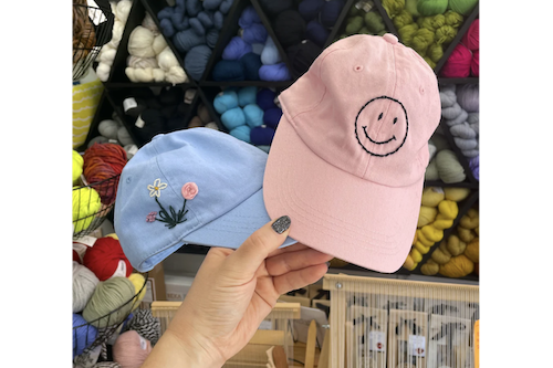 Crafty Hour: Embroidered Hats