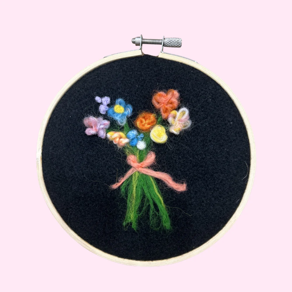 Flat Felting: Floral Bouquet