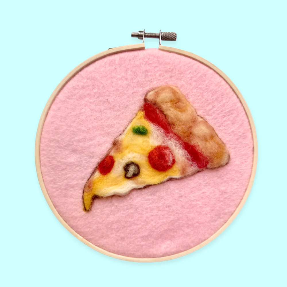 Flat Felting: Pizza Slice