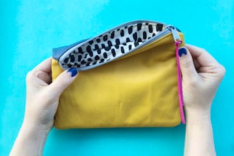 Sew a Leather Zipper Pouch