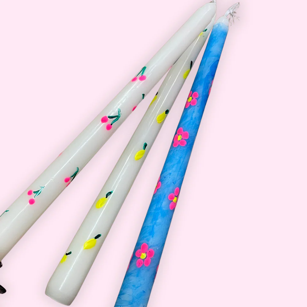 Create & Celebrate: Painted Taper Candles