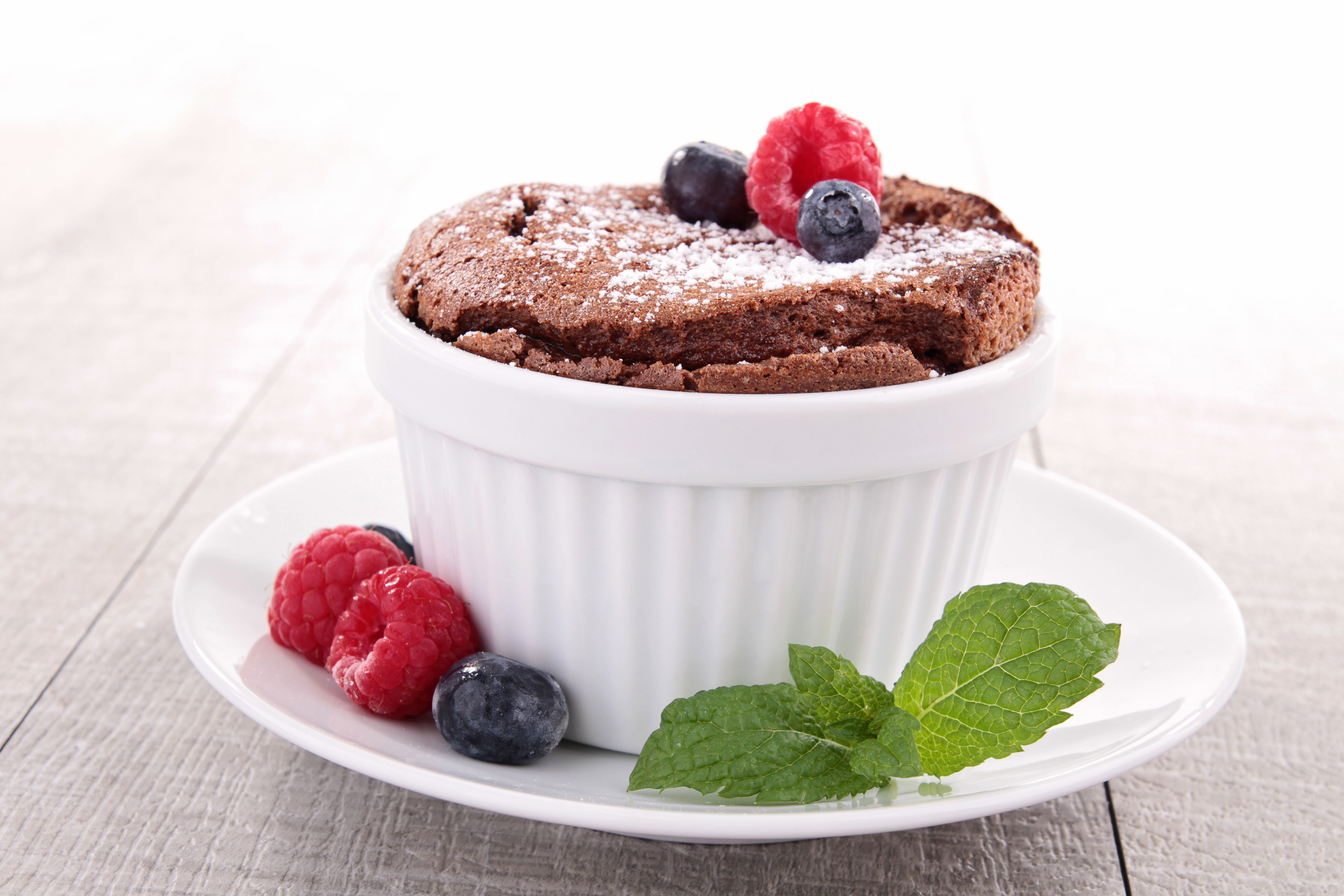 Chocolate Soufflé & Apple Tart