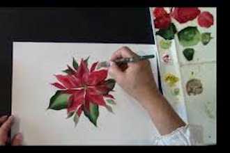 Painting Holiday Poinsettia