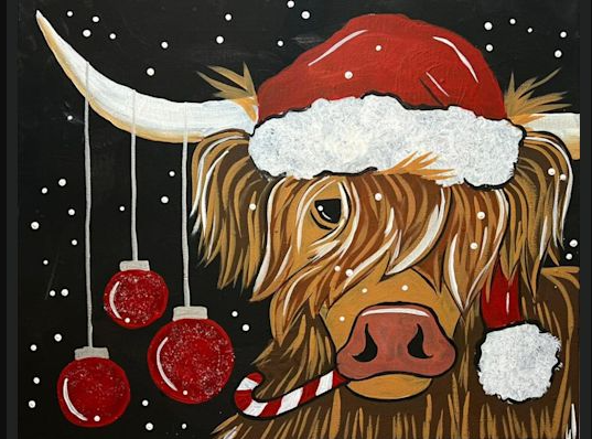 Holiday Highland Cow