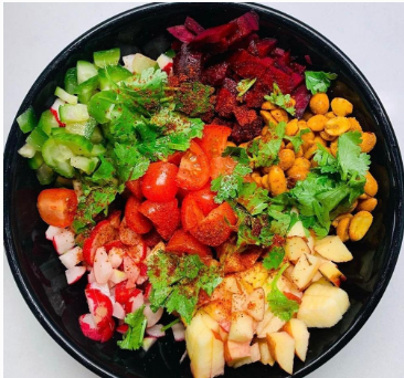 Vegan: Sweet Potato Sliders, Tex-Mex Salad