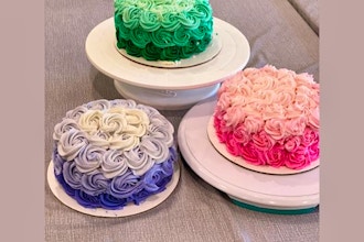 Teen Cake Decorating: Ombre Rosette Cake