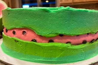 Watermelon Fault Line Cake