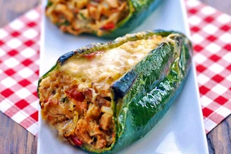 Mexican: Roast Chicken Chile Rellenos