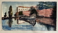 Large Scale Contemporary Watercolor