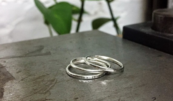 Silver Stacked Ring Workshop
