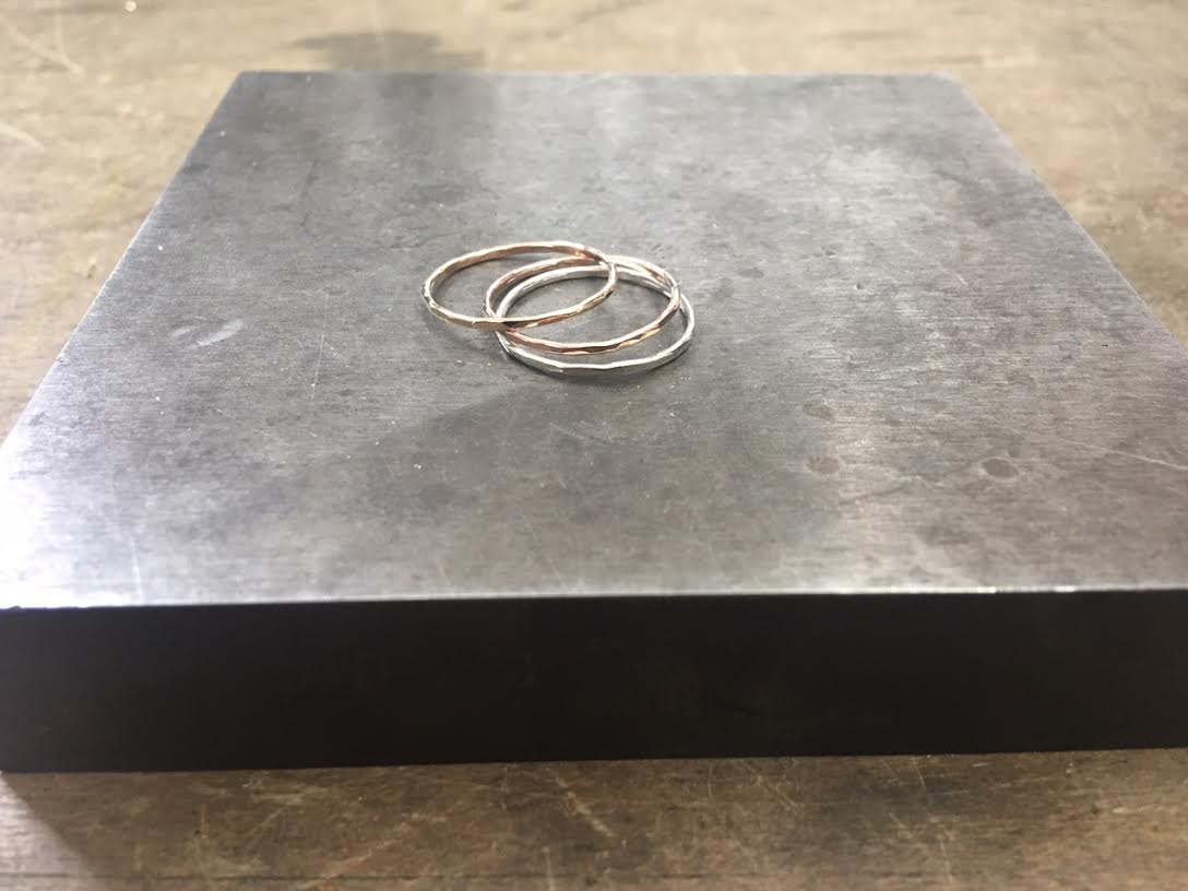 Gold & Silver Stacked Ring Workshop