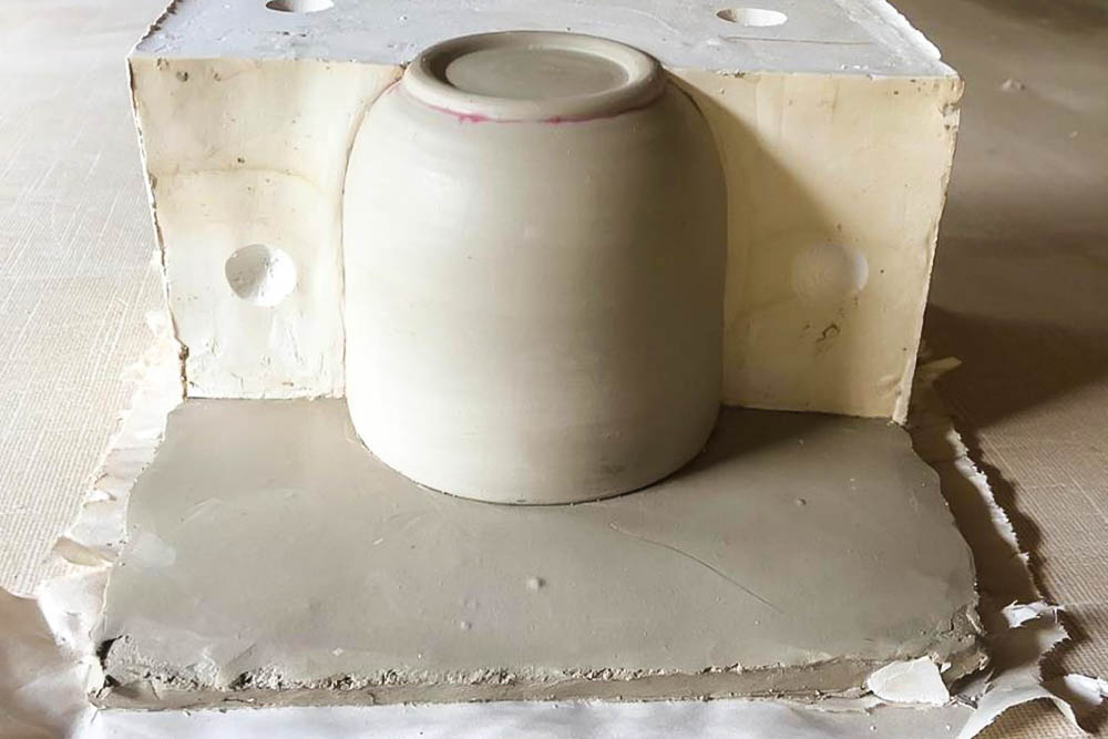 2 Part Mould Casting The First Part Pottery Molds Mold Making Ceramic Techniques