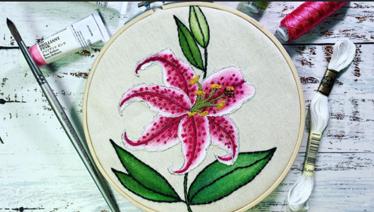 Watercolor Embroidery