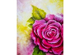 Virtual Paint Nite: Abstract Rose (Ages 13+)